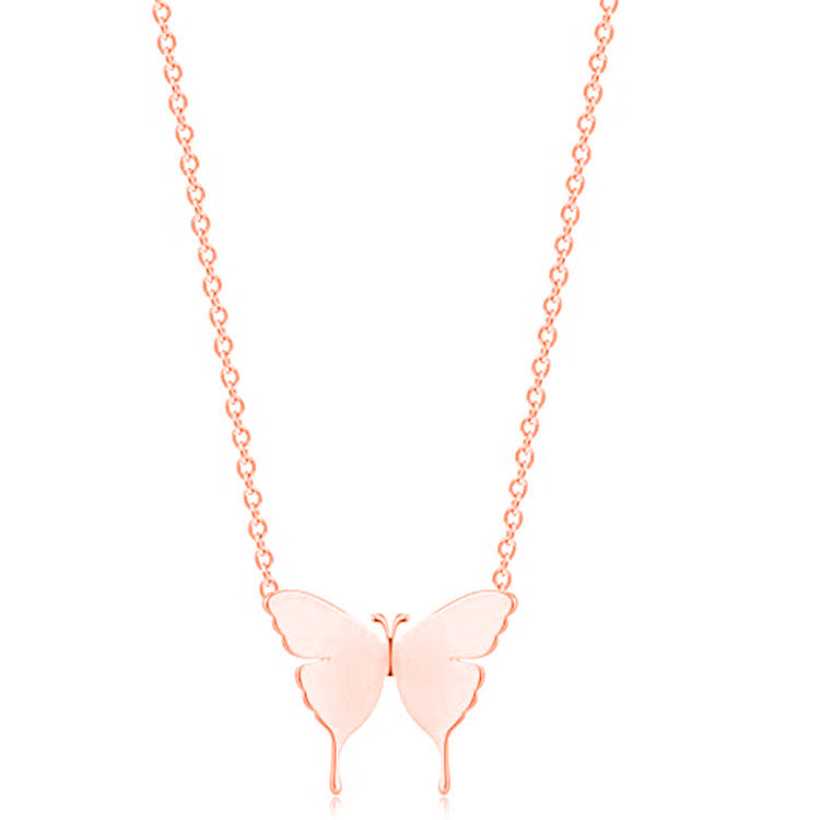 Damen Halskette mit filigranem Schmetterlingsdesign Shop Nory