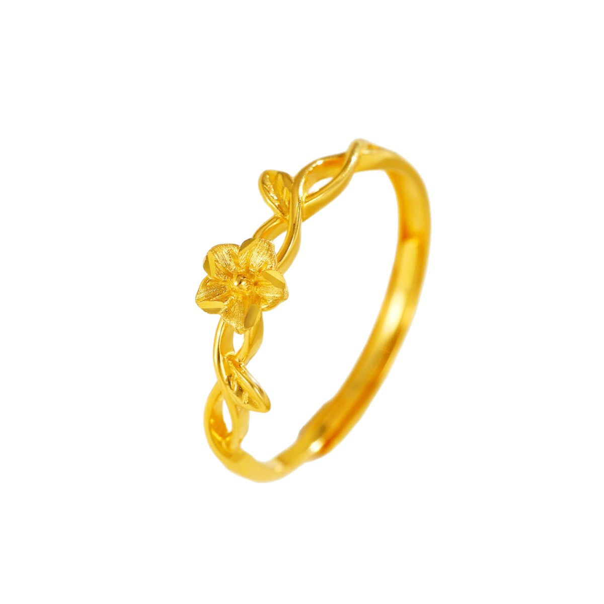Damen Zierlicher Ring mit floralem Design und feiner Detailarbeit Shop Nory
