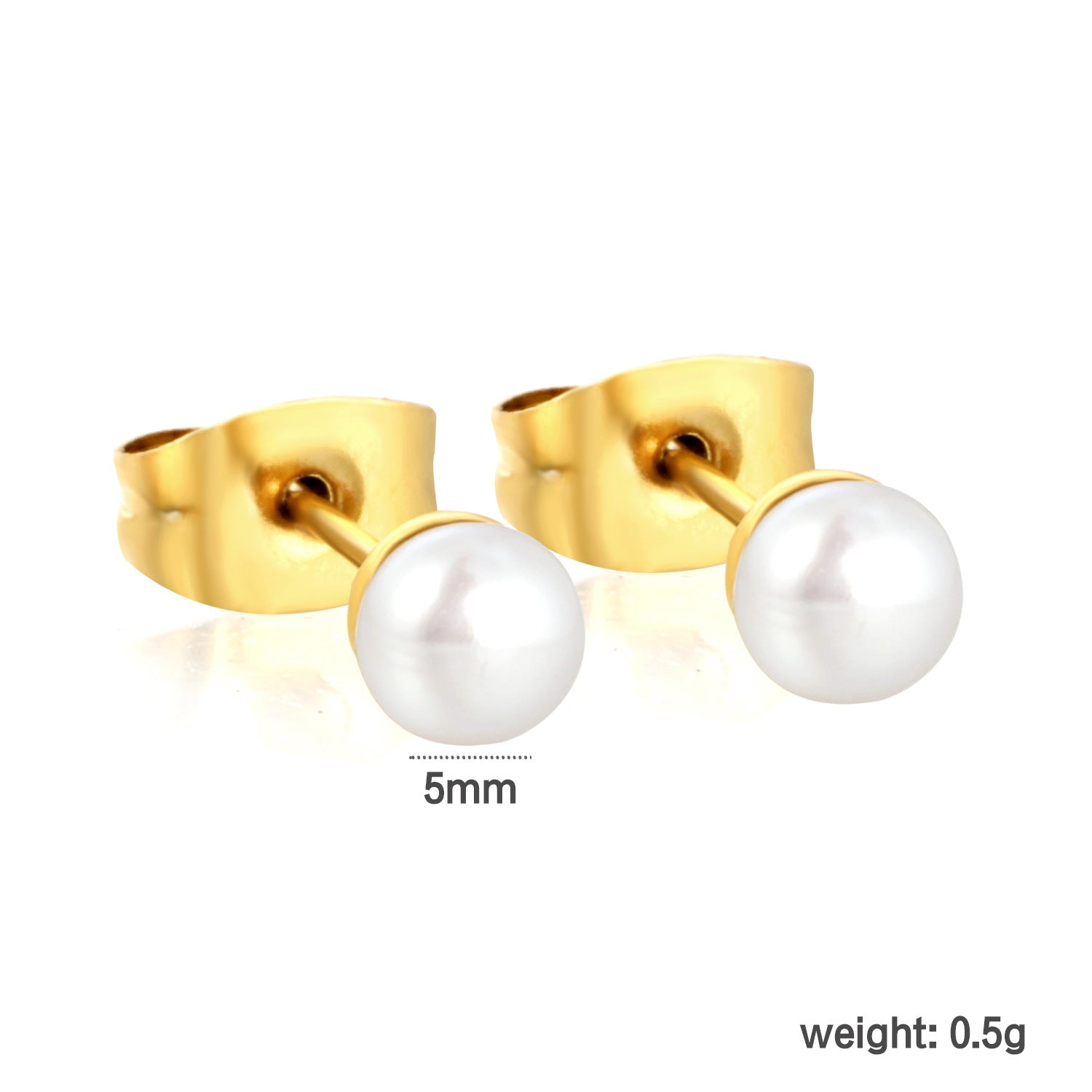 Damen Ohrstecker mit luxuriösen Perlen aus hochwertigem Edelstahl Shop Nory