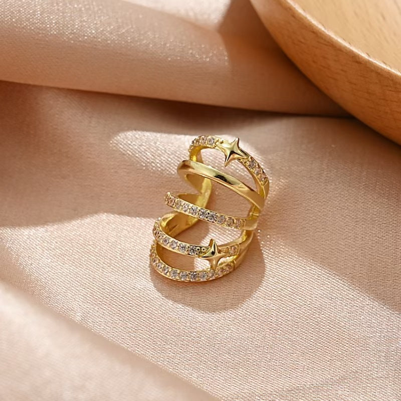Damen Ohrhänger mit einzigartigem Spiral-Design und funkelnden Zirkonia Shop Nory