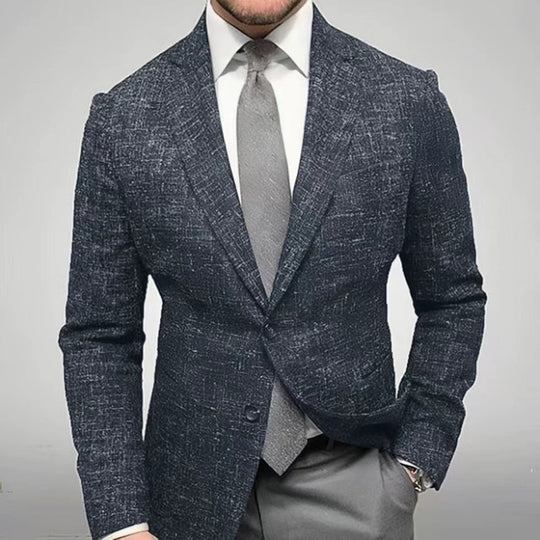 Herren modischer karierten Blazer mit hohem Tragekomfort und eleganten Details