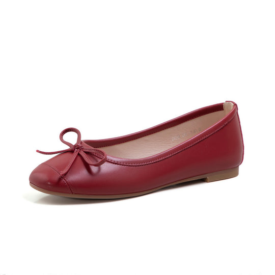 Damen Ballerinas mit dekorativem Schleifenakzent und rutschfester Sohle
