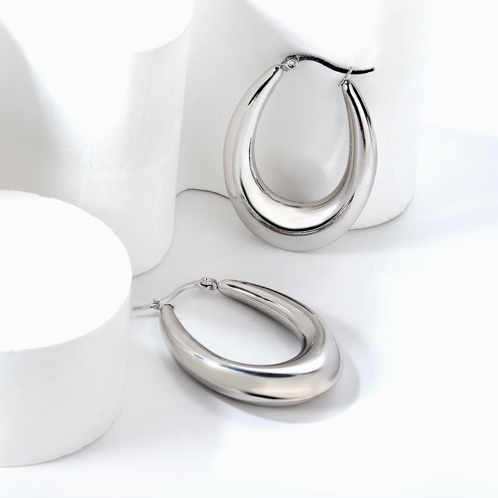 Damen Edelstahl Creolen Ohrstecker Shop Nory