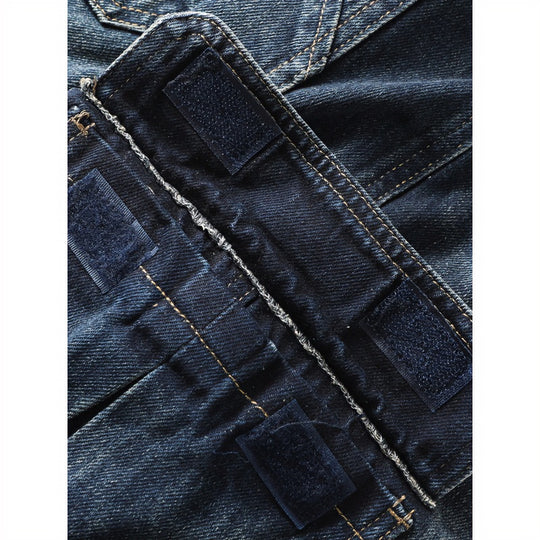 Herren Cargo-Jeans mit aufgesetzten Beintaschen und Used-Waschung Shop Nory