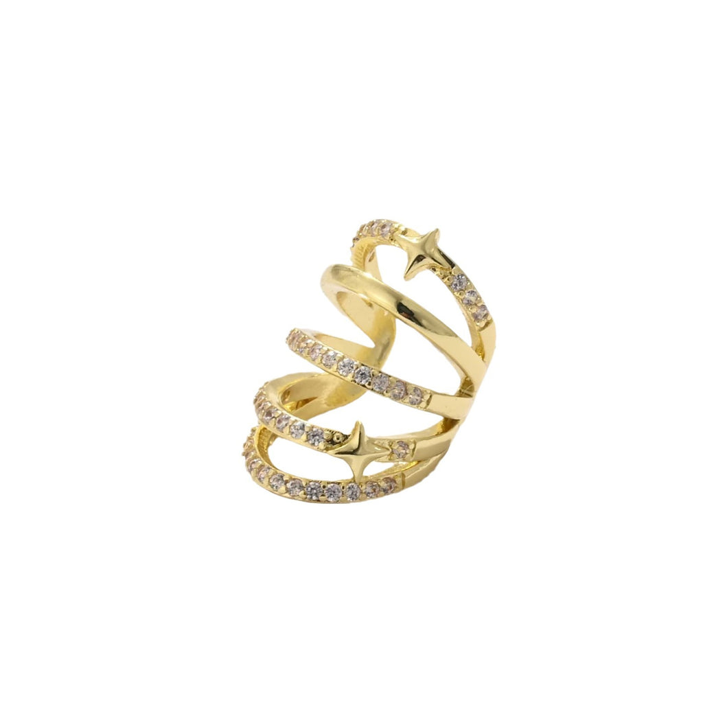 Damen Ohrhänger mit einzigartigem Spiral-Design und funkelnden Zirkonia Shop Nory