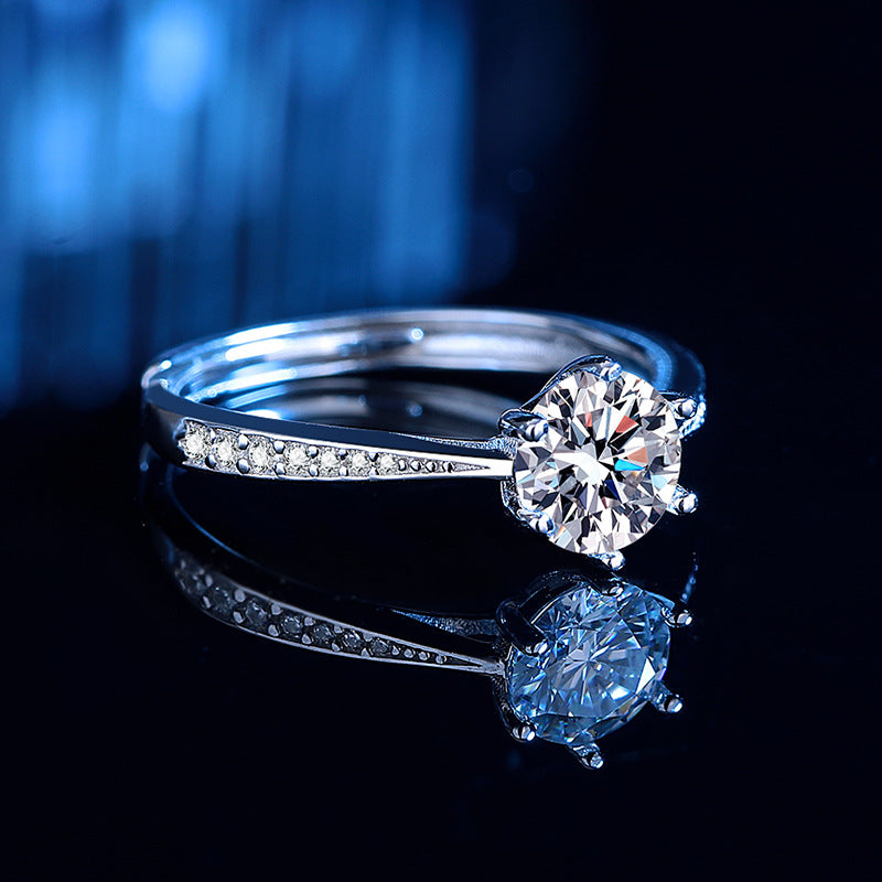 Damen Verlobungsring mit funkelndem Zirkon Shop Nory