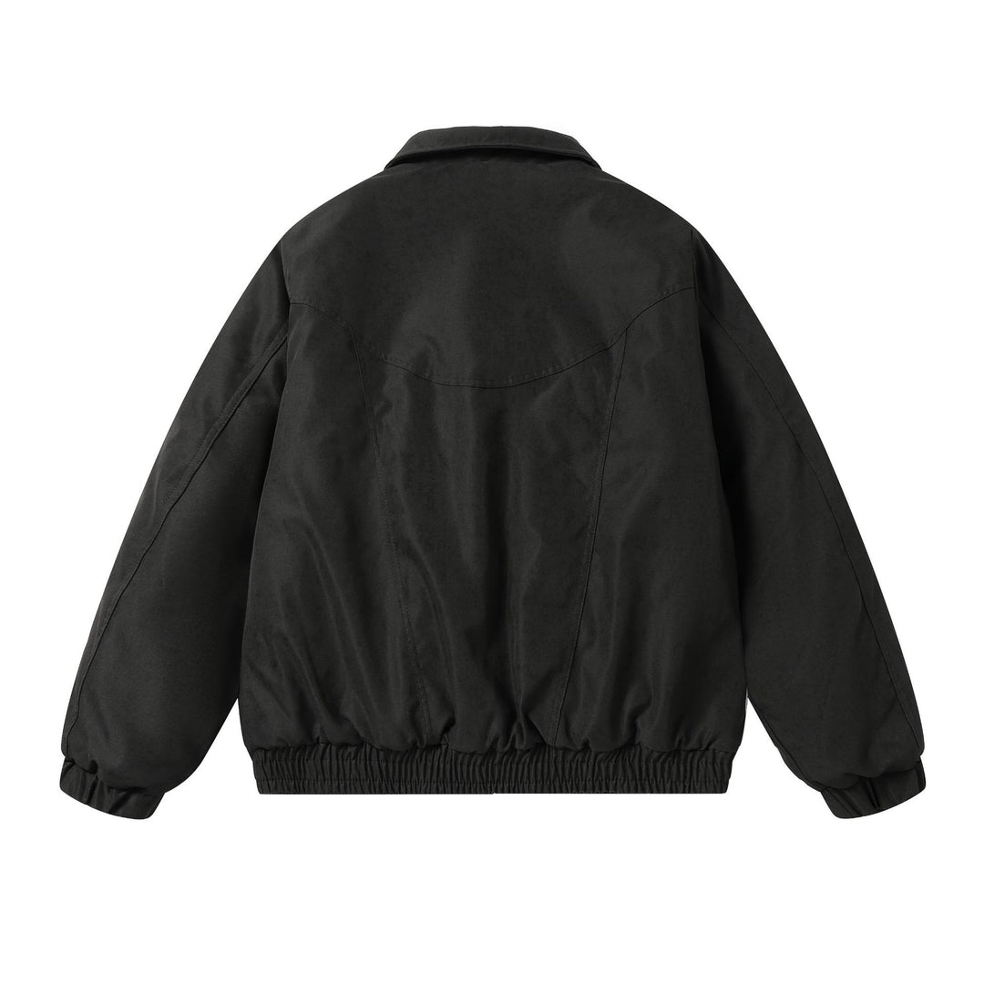 Herren Boxy Utility‑Bomberjacke mit kurzem Schnitt, Metallreißverschlüssen und elastischem Saum Shop Nory