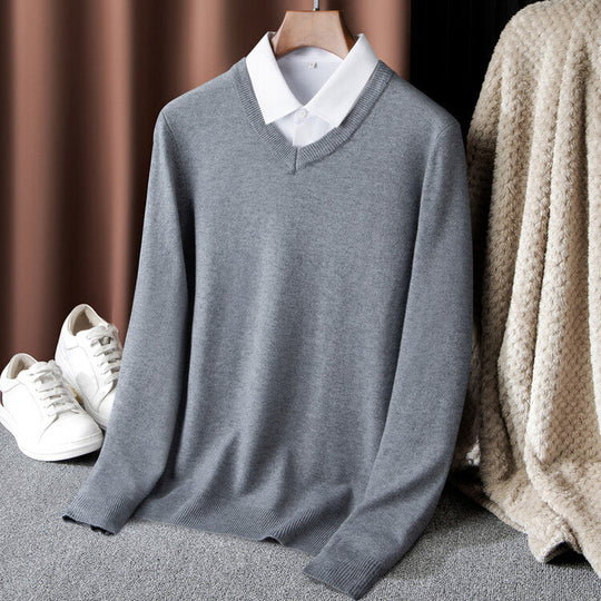Herren V-Ausschnitt Pullover