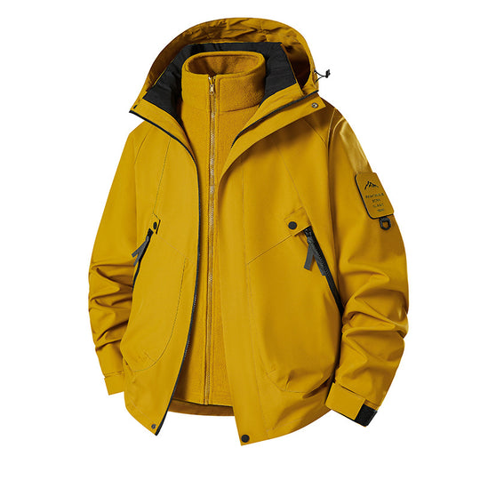 Herren 3‑in‑1 Softshell-Parka mit abnehmbarer Fleece-Innenjacke und technischer Kapuze Shop Nory