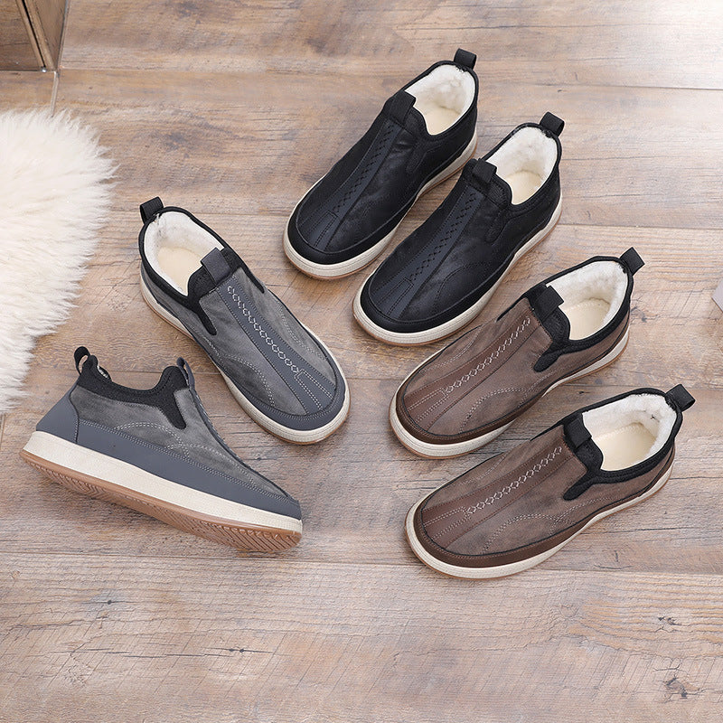 Damen Bequeme und stylische Warmfutter Slip-On Schuhe