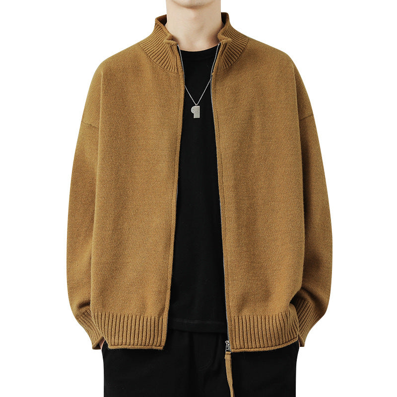 Damen Freizeit Strickjacke mit hohem Kragen und Reißverschluss Shop Nory
