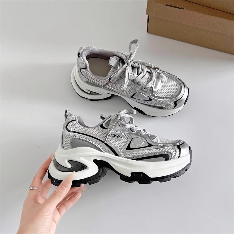 Damen Skulpturale Platform‑Sneaker mit Multi‑Layer Mesh‑ und PU‑Mix Shop Nory