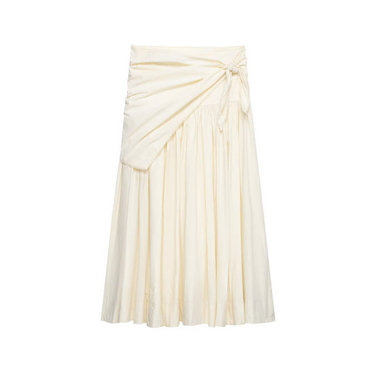 Damen Maxirock mit Wickeldetail und Spitzenbesatz Shop Nory