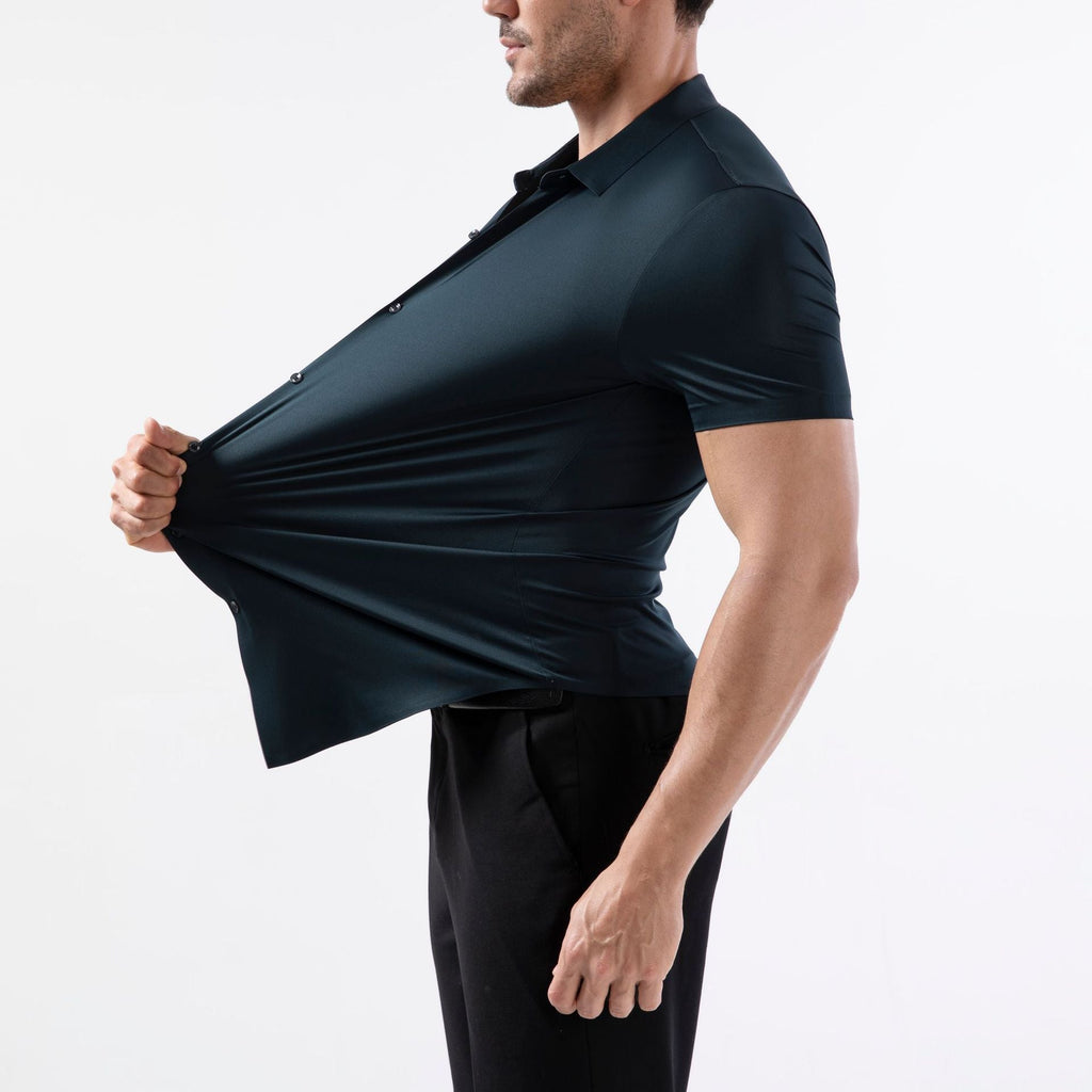 Elastisches Slim Fit Herrenhemd