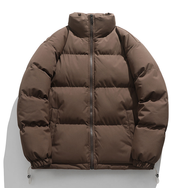 Unisex Wattierte Stepp-Übergangsjacke mit hohem Kragen und verstellbarem Saum Shop Nory