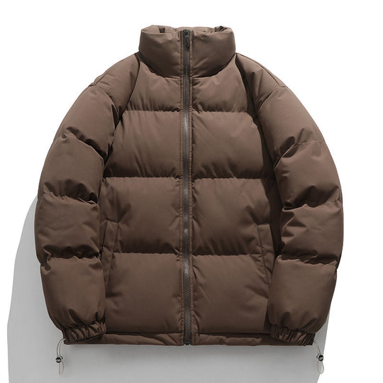 Unisex Wattierte Stepp-Übergangsjacke mit hohem Kragen und verstellbarem Saum Shop Nory