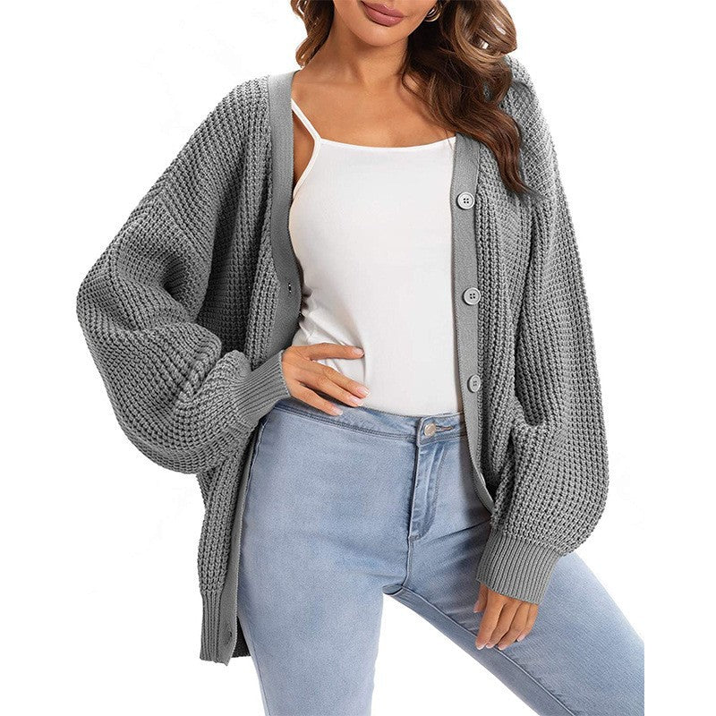 Damen Großer Strickcardigan