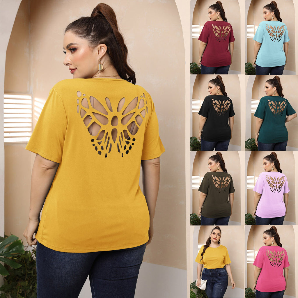 Damen modisches Basic T-Shirt