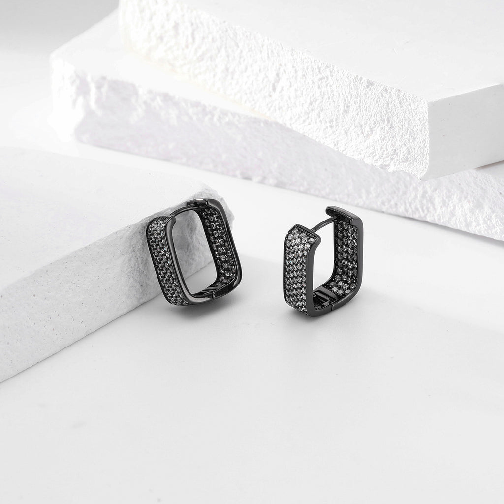 Damen Ohrhänger mit funkelndem Zirkonbesatz aus hochwertigem 925 Sterling Silber Shop Nory