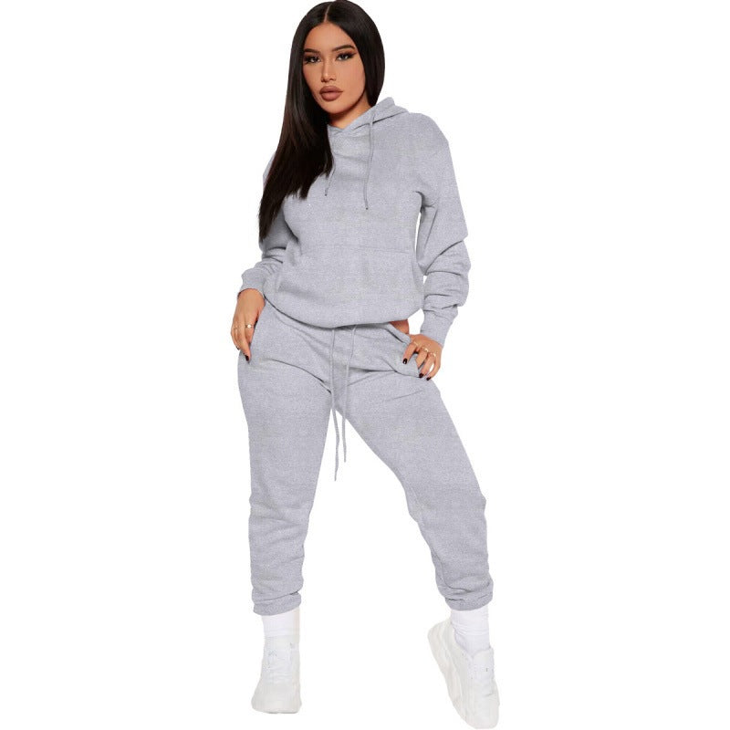 Damen nan zweiteiliges Lounge-Set mit Kapuzenpullover und High-Waist Jogginghose aus weichem French Terry Shop Nory