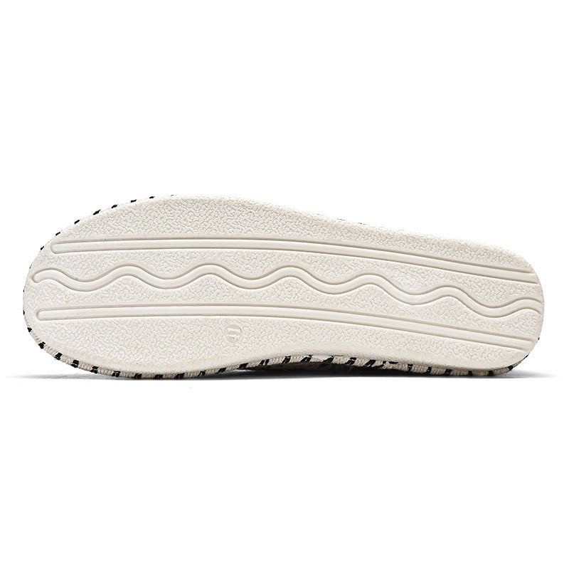 Unisex Espadrille-Sneaker mit geflochtenem Jutemittelsohle und ethnischem Webmuster Shopy Nory