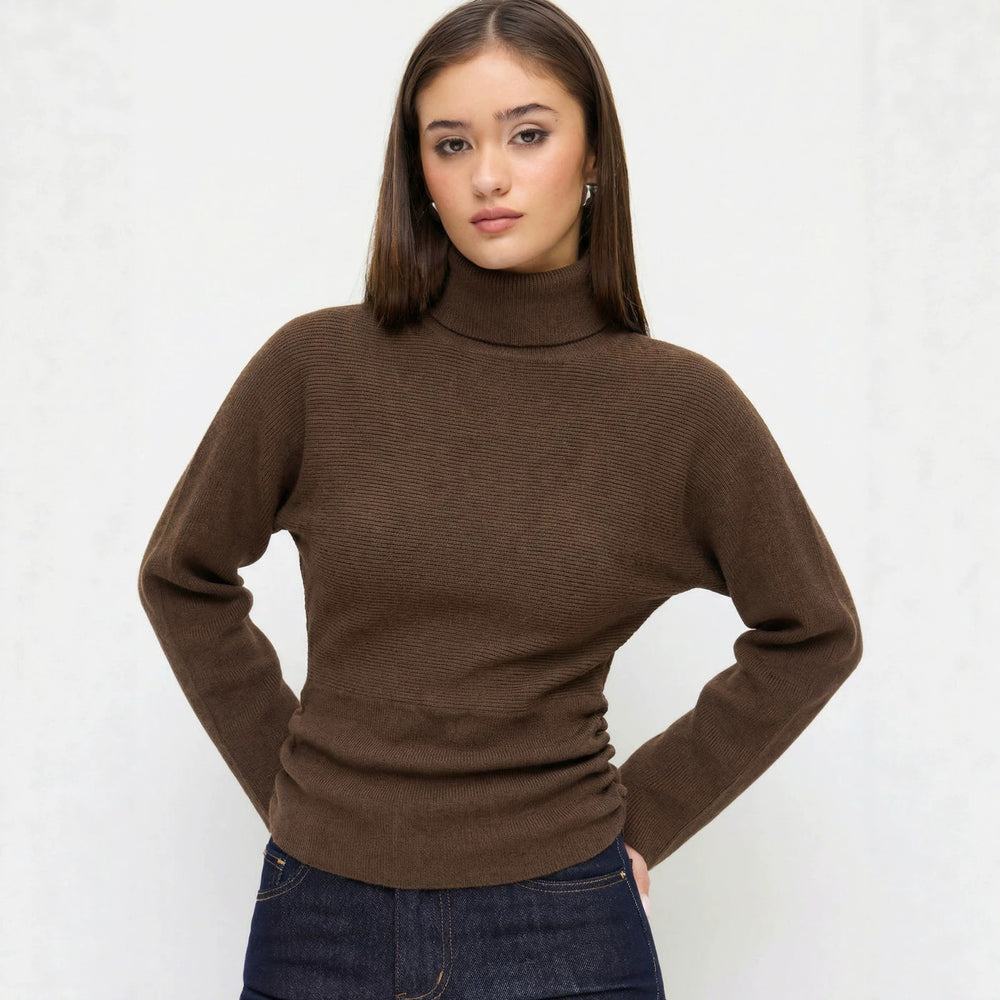 Damen Eleganter Rollkragenpullover Shop Nory