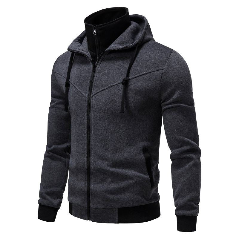 Herren sportliche Kapuzenjacke mit modernem Schnitt und praktischen Reißverschlusstaschen