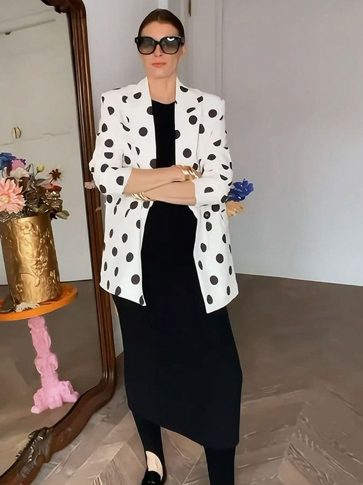 Damen modischer Blazer mit Punkten