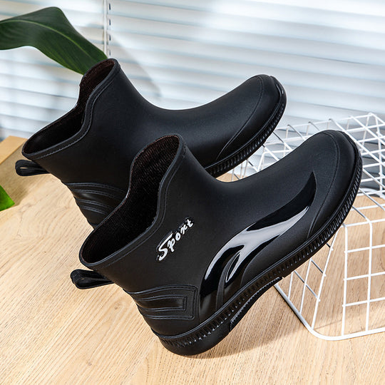 Herren Wasserdichte Kurzschaft Gummi-AnklShop Noryoots mit rutschfester Profilsohle und Pull-Tab Shop Nory