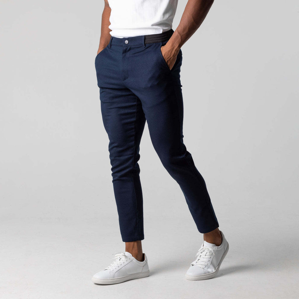 Herren Chinohose Slim Fit mit elastischem Bund