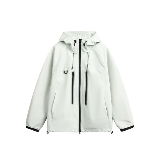 Damen Wasserdichte Parka-Jacke mit Kapuze und versiegelten Reißverschlüssen Shop Nory
