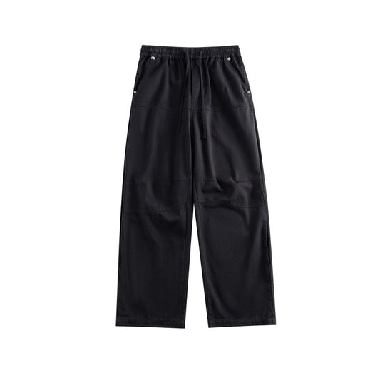 Damen Weite Culotte-Hose im Utility-Stil mit elastischem Bund, Tunnelzug und aufgesetzten Taschen Shop Nory