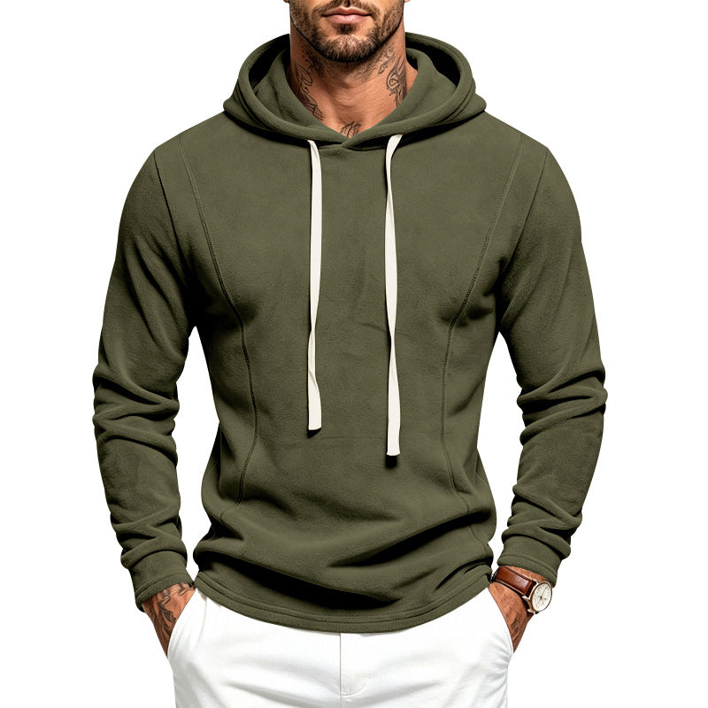 Herren Flauschiger Kapuzenpullover aus Teddy‑Fleece mit Tunnelzugsaum Shop Nory
