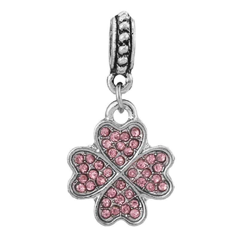 Versilberter Charm-Anhänger mit Mond, Sternen und Tanzender Elfe