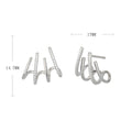 Damen Ohrstecker mit geschwungenem Design und funkelnden Kristalldetails Shop Nory