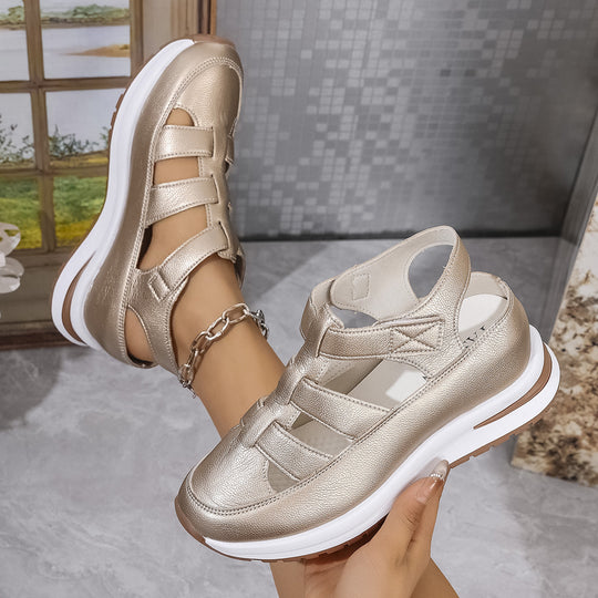 Damen Plateau‑Sneaker‑Sandale mit Klettverschluss und geschlossener Zehenpartie Shop Nory