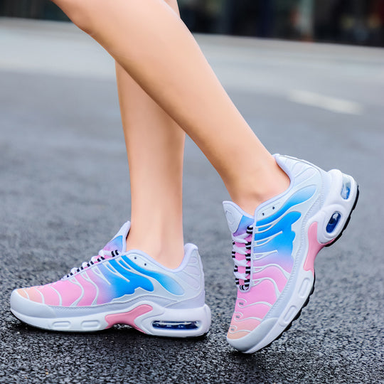 Herren Atmungsaktive Laufschuhe mit Luftkissen-Dämpfung und futuristischem Wellen-Design Shopy Nory