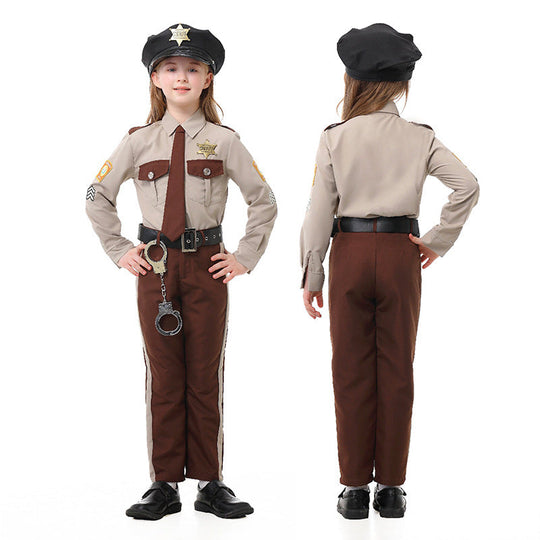 Herren Polizei Kostüm mit dekorativem Uniform und Zubehör Shop Nory