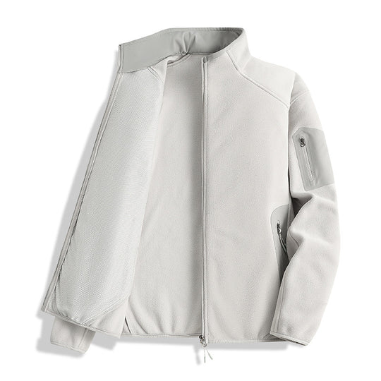 Herren Fleecejacke mit Stehkragen und Softshell-Einsätzen Shop Nory