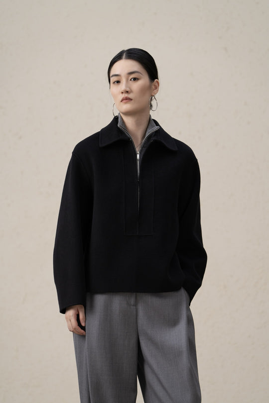 Damen Stylischer Halbzip Pullover Shop Nory