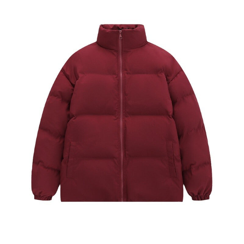 Unisex wattierte Steppjacke mit Stehkragen, zwei Taschen und elastischen Bündchen Shop Nory