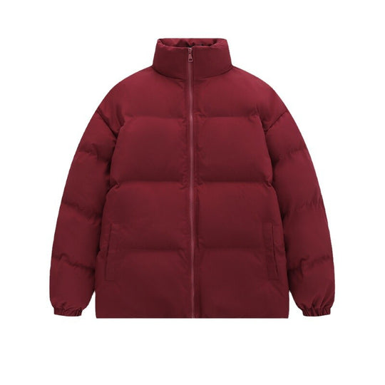 Unisex wattierte Steppjacke mit Stehkragen, zwei Taschen und elastischen Bündchen Shop Nory