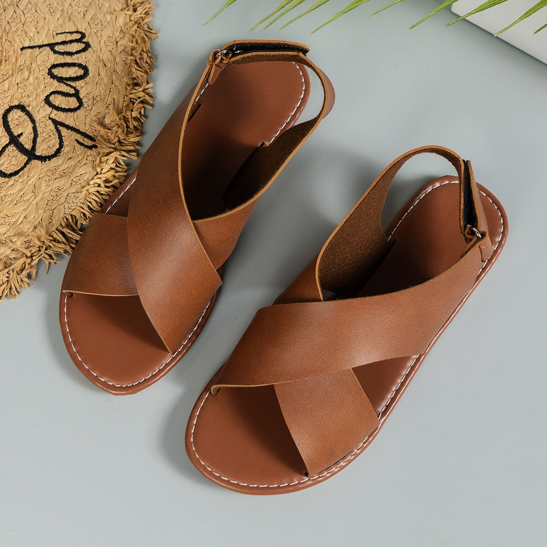 Damen Komfortable Riemchen-Sandalen mit elegantem Schnitt