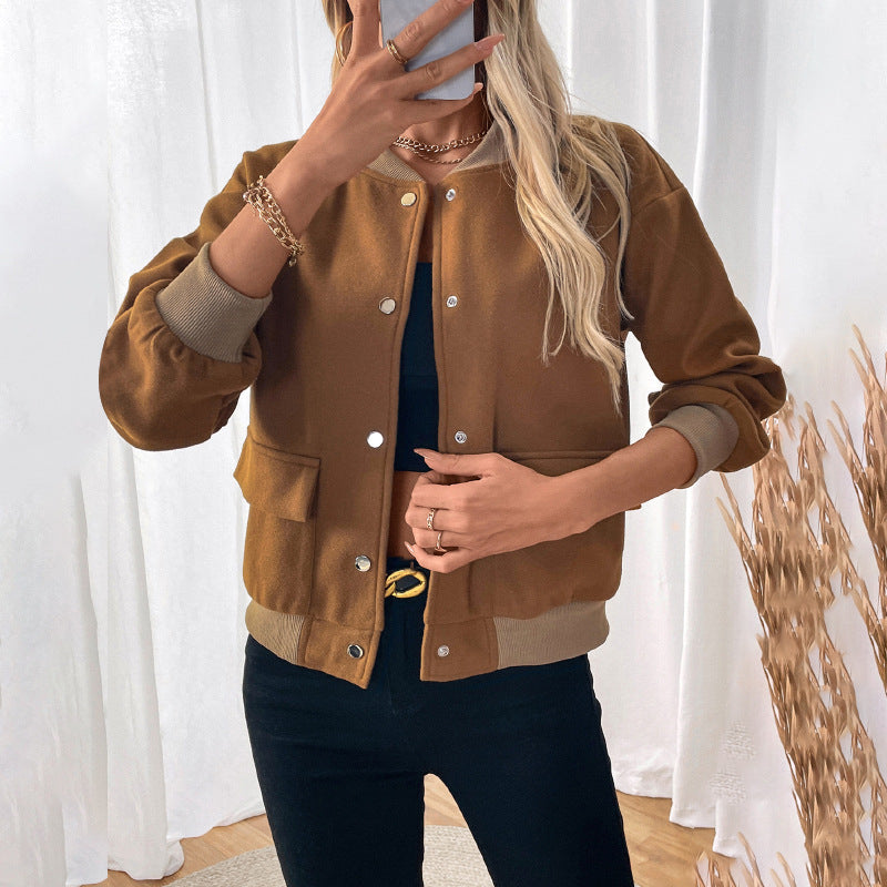 Damen Lässige Bomberjacke Shop Nory