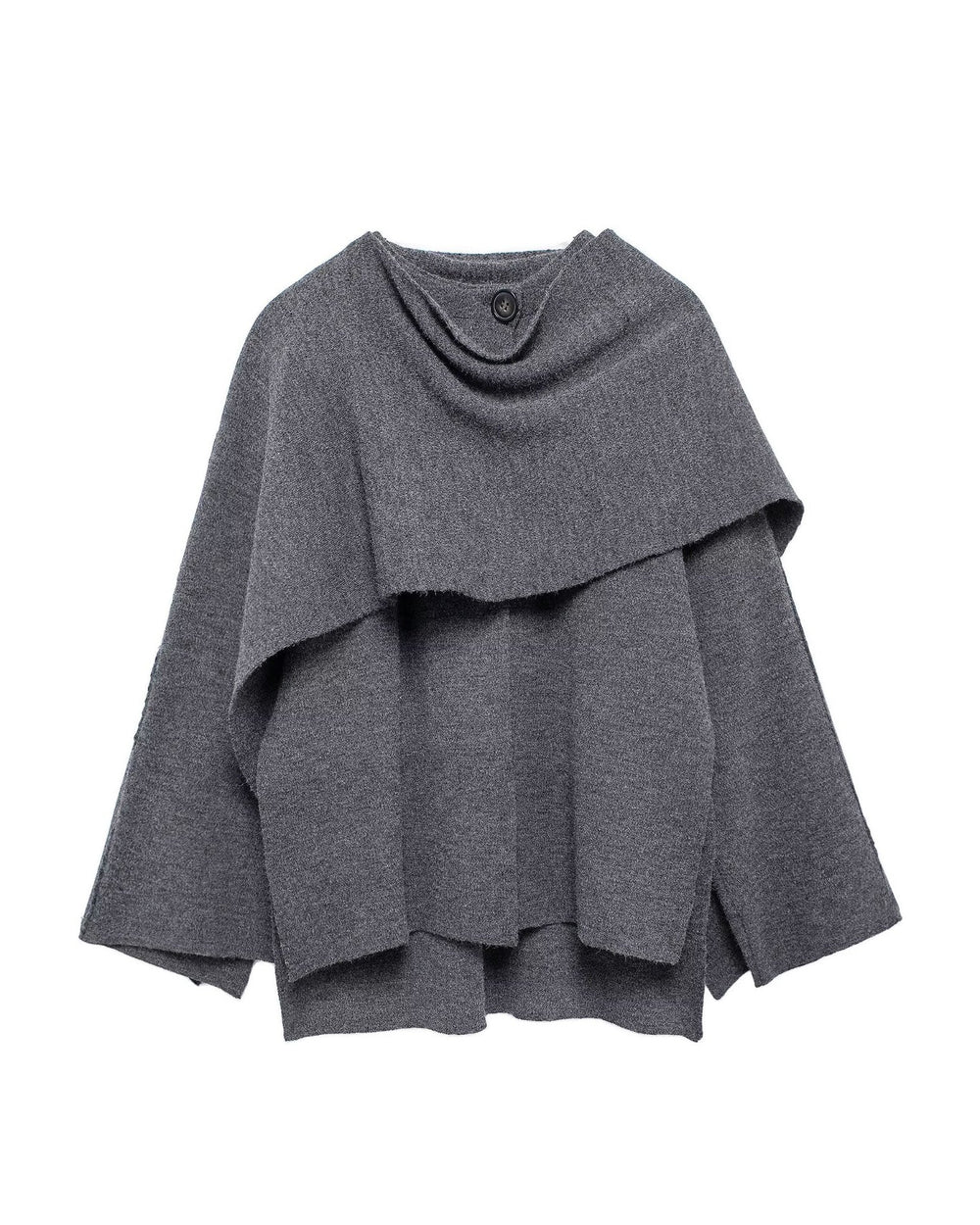Schal Kurzer Strickmantel