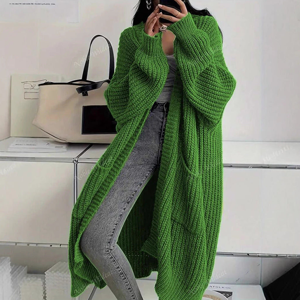 Damen Strickmantel im Oversized-Stil