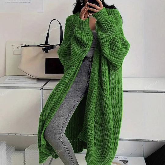Damen Strickmantel im Oversized-Stil
