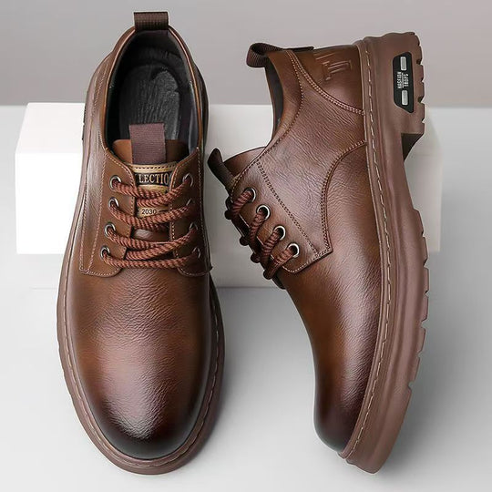 Damen elegante Schnürschuhe mit robustem Sohlenprofil Shopnory