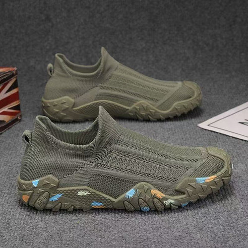 Herren Elastischer Strick-Fußschuh mit rutschfester, gemusterter Profilsohle Shop Nory