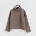 Damen Kurze Jacke mit hohem Kragen und Knopfverschluss ShopNory